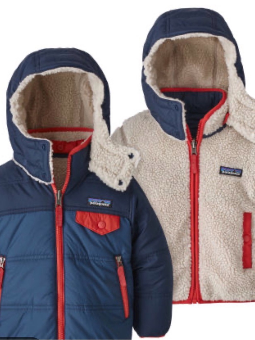 PATAGONIA REVERSIBLE TRIBBLES HOODY Jacket Size 4T - Picture 2 of 9